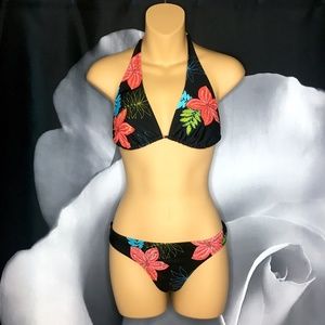 Tropical Floral Sequin Detailed Bikini
